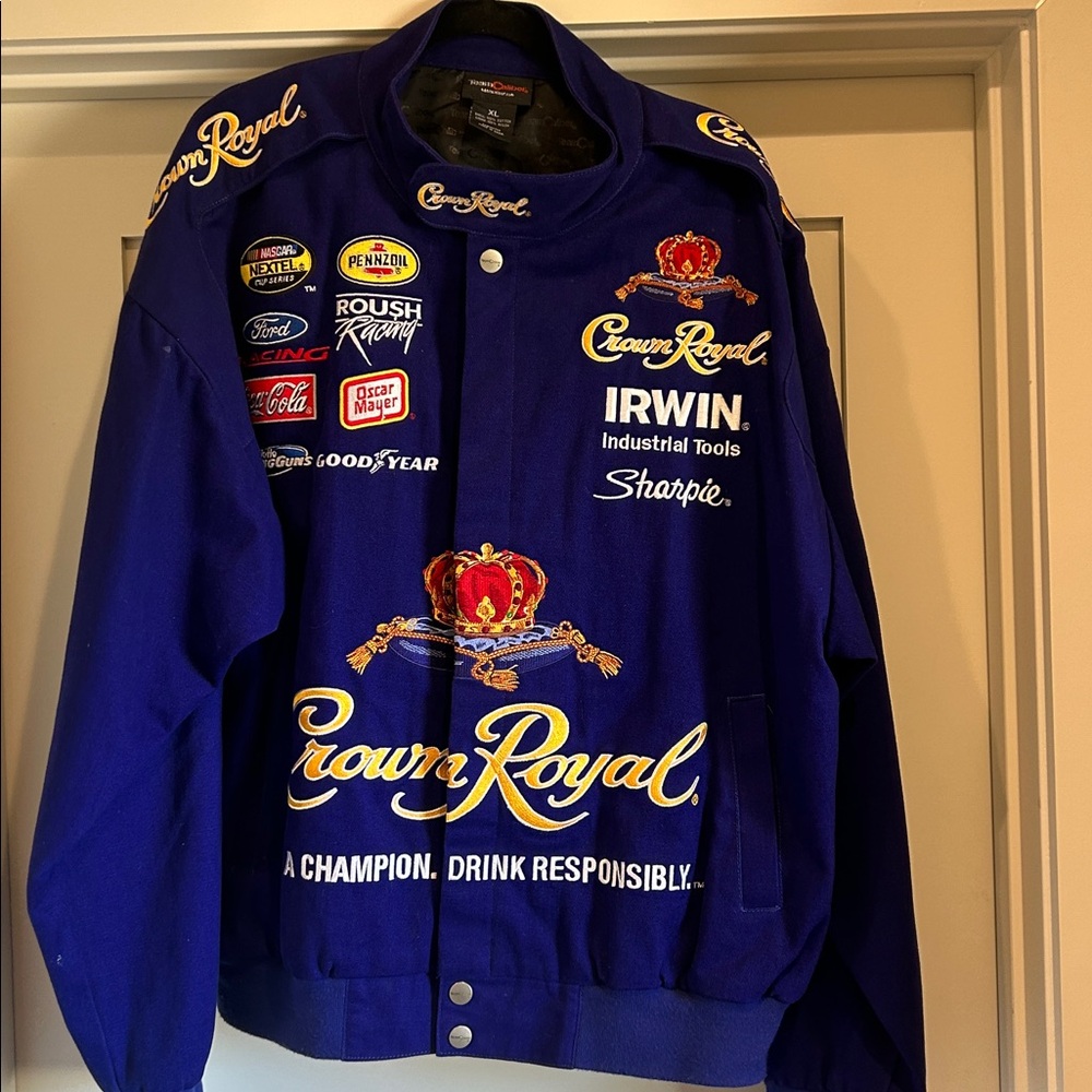 Vintage Crown Royal NASCAR jacket